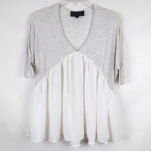 Sunday in Brooklyn Half Lined Blouse Top Womens S Preppy Soft Girl Going Out